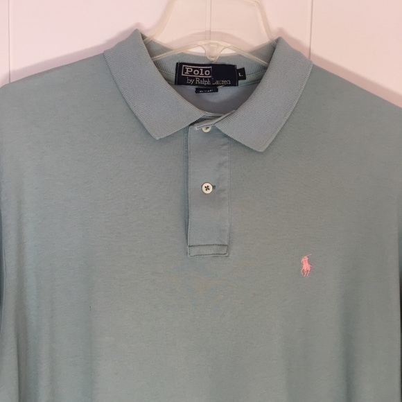Vintage Polo by Ralph Lauren Blue Polo Shirt Made in USA - Picture 3 of 13